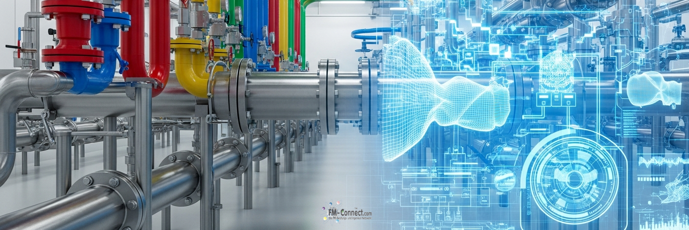 Rohrleitungen in Versorgungsstationen